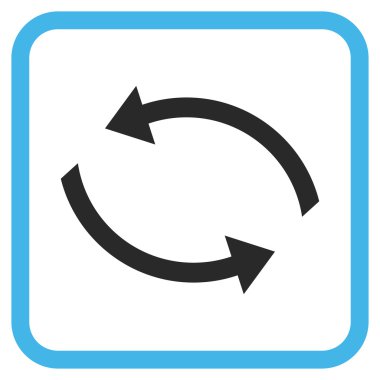 Exchange oklar bir çerçeve içinde simge vektör