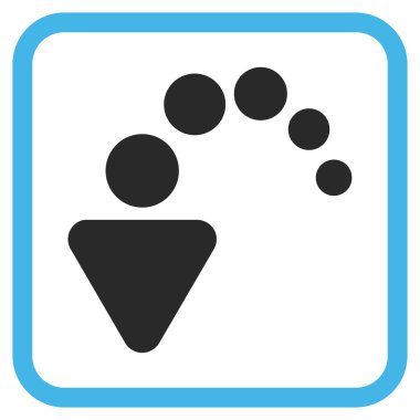 Vektör simgesi bir çerçeve içinde geri al