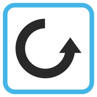 Vektör simgesi bir çerçeve içinde yukarı Döndür