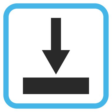 Alt vektör simgesi bir çerçeve içinde hareket