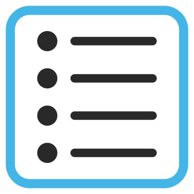 Öğeleri vektör simgesi bir çerçeve içinde