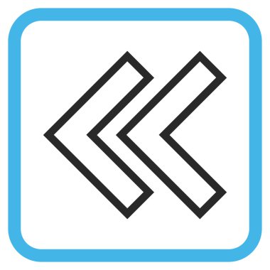 Shift Sol vektör simgesi bir çerçeve içinde