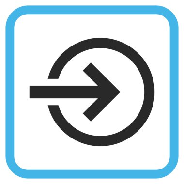 Alma vektör simgesi bir çerçeve içinde