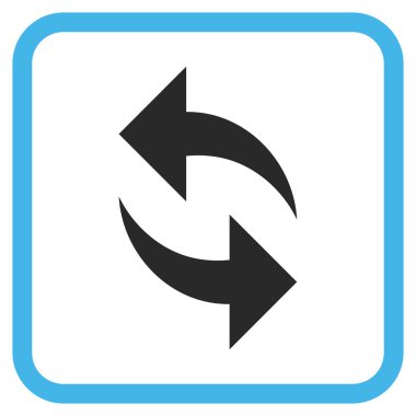 Vektör simgesi bir çerçeve içinde yenileme