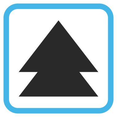 Vektör simgesi bir çerçeve içinde yukarı çıkar