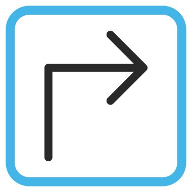 Doğru vektör simge bir çerçevede açmak