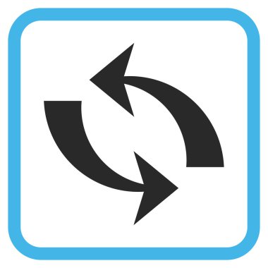 Vektör simgesi bir çerçeve içinde yenileme