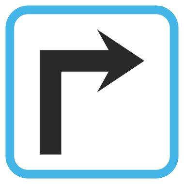 Doğru vektör simge bir çerçevede açmak