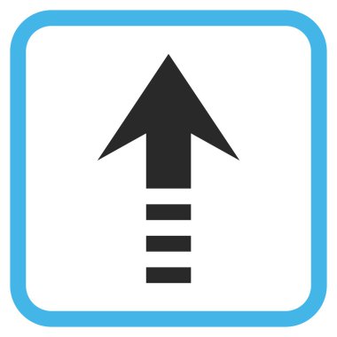 Vektör simgesi bir çerçeve içinde gönder