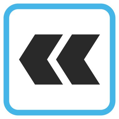 Shift Sol vektör simgesi bir çerçeve içinde