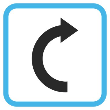 Doğru vektör simgesi bir çerçeve içinde döndürme