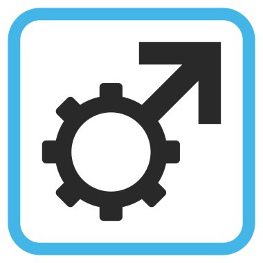 Teknolojik Potence vektör simgesi bir çerçeve içinde