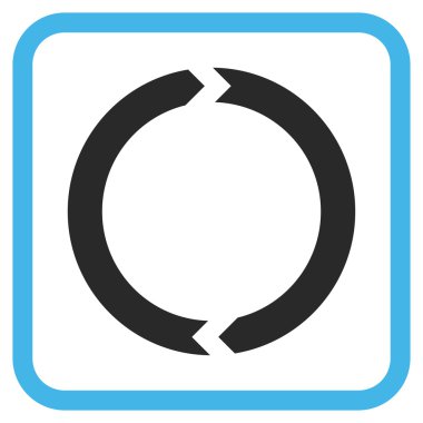 Döndürme vektör simgesi bir çerçeve içinde