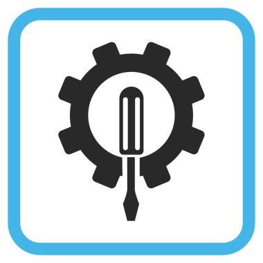 Bir çerçevedeki mühendislik vektör simgesi