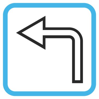 Sol vektör simge bir çerçevede açmak