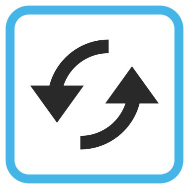 Vektör simgesi bir çerçeve içinde yenileme