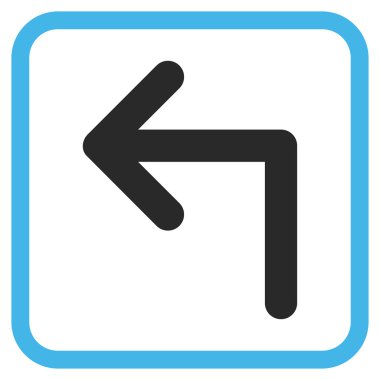 Sol vektör simge bir çerçevede açmak