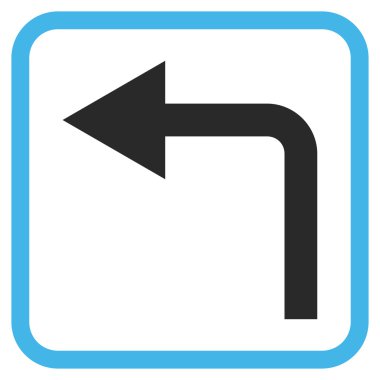 Sol vektör simge bir çerçevede açmak