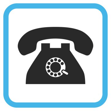 Nabız telefon vektör simgesi bir çerçeve içinde