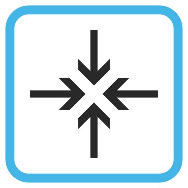 Oklar vektör simgesi bir çerçeve içinde azaltmak