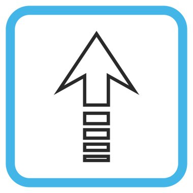 Vektör simgesi bir çerçeve içinde gönder