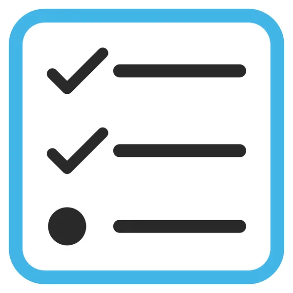 Lista de verificación Vector Icono en un marco — Archivo Imágenes Vectoriales