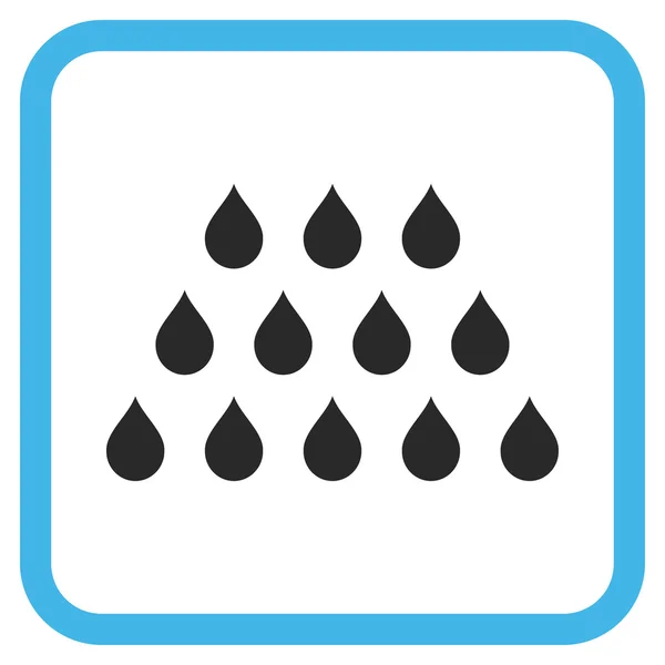 Gotas Vector icono en un marco — Archivo Imágenes Vectoriales