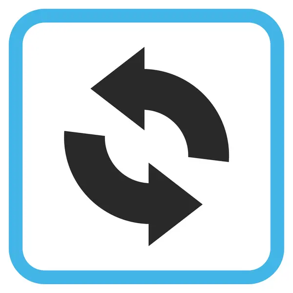 Refresh Vector Icon In a Frame — Stock Vector