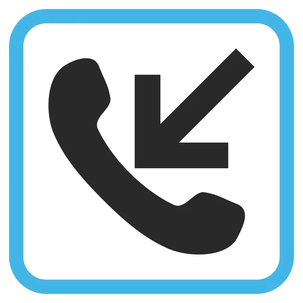 Incoming Call Vector Icon In a Frame — Stock Vector