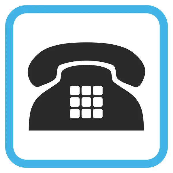 Ton-Telefon-Vektor-Symbol in einem Rahmen — Stockvektor