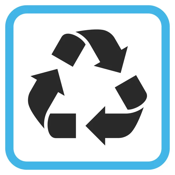 Recycler l'icône vectorielle dans un cadre — Image vectorielle