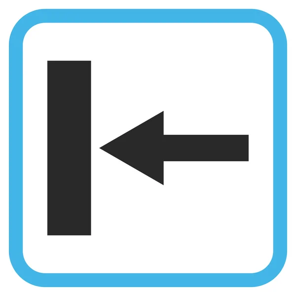 Mover icono de vector izquierdo en un marco — Archivo Imágenes Vectoriales