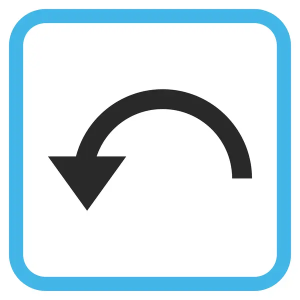 Ccw Vector Icon In een Frame draaien — Stockvector
