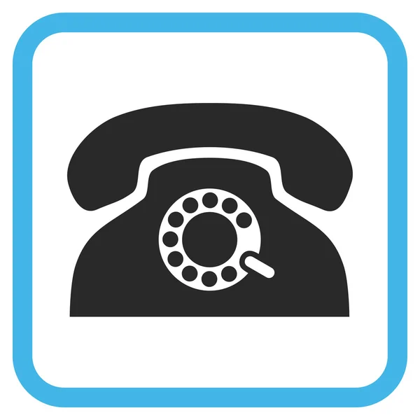 Puls-Telefon-Vektor-Symbol in einem Rahmen — Stockvektor