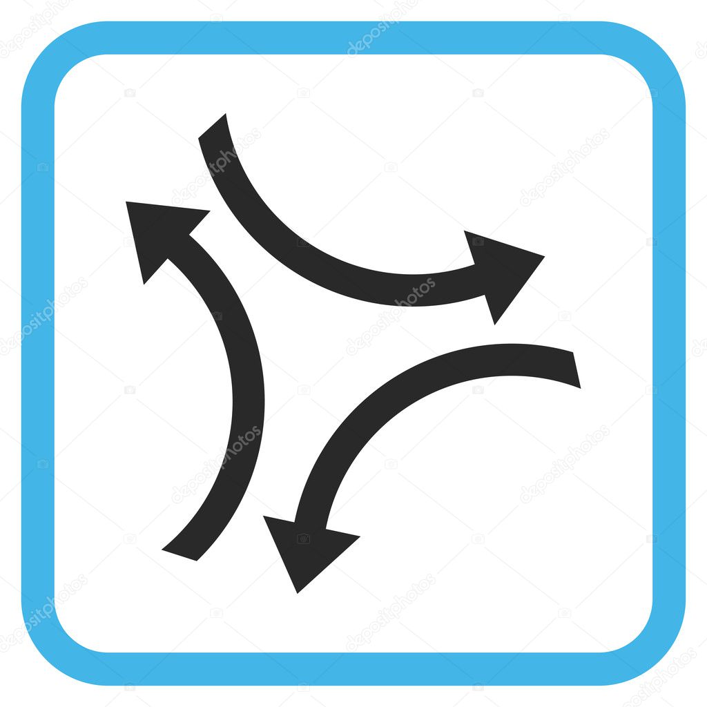 Exchange Arrows Vector Icon In a Frame