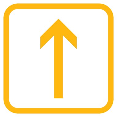 Vektör simgesi bir çerçeve içinde yukarı ok