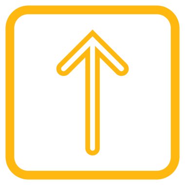 Vektör simgesi bir çerçeve içinde yukarı ok