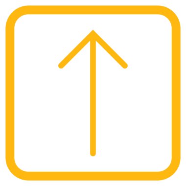 Vektör simgesi bir çerçeve içinde yukarı ok