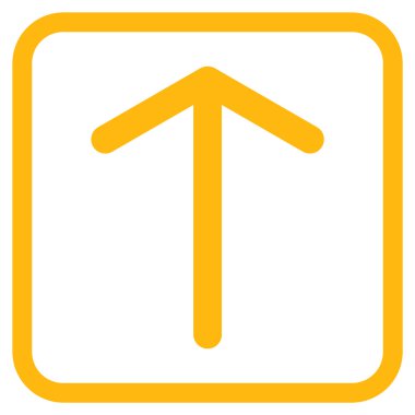 Vektör simgesi bir çerçeve içinde yukarı ok