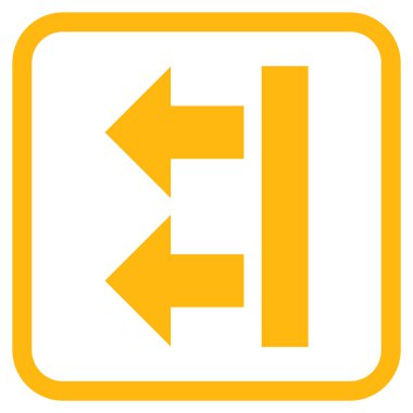 Sol vektör simgesi bir çerçevede getirmek