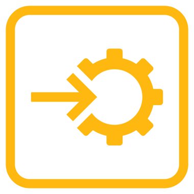 COG Tümleştirme vektör simgesi bir çerçeve içinde