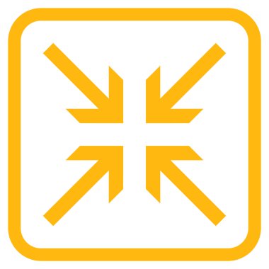 Oklar vektör simgesi bir çerçeve içinde collide