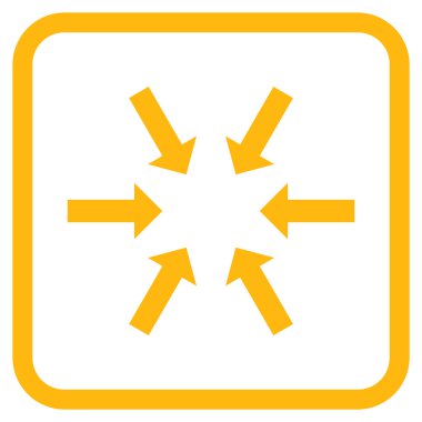 Kompakt oklar bir çerçeve içinde simge vektör