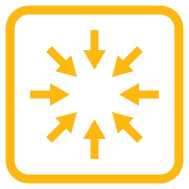 Kompakt oklar bir çerçeve içinde simge vektör