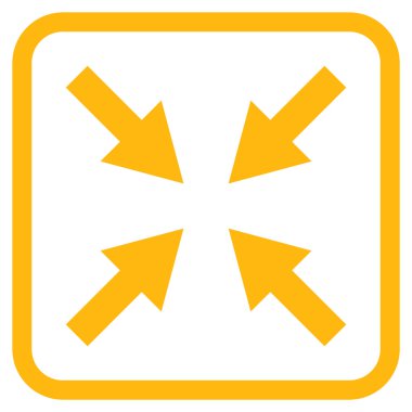 Oklar vektör simgesi bir çerçeve içinde sıkıştırmak