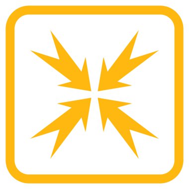 Sıkıştırma ok bir çerçeve içinde simge vektör