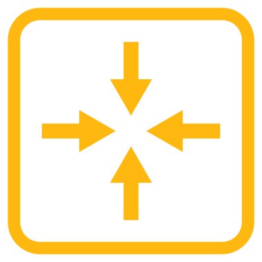 Oklar vektör simgesi bir çerçeve içinde sıkıştırmak