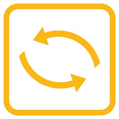 Exchange oklar bir çerçeve içinde simge vektör