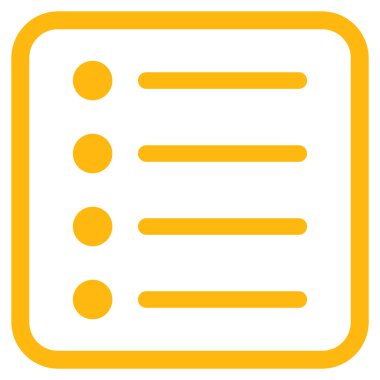 Öğeleri vektör simgesi bir çerçeve içinde