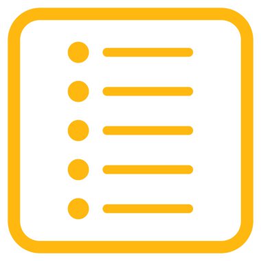 Öğeleri vektör simgesi bir çerçeve içinde